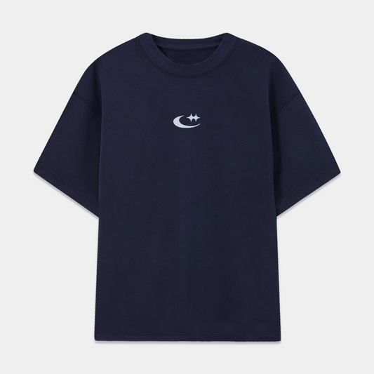 NAVY BLUE "WORLDWIDE" TEE