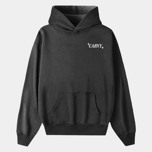 WASHED GREY HOOD "GROW WITH THE FLOW"