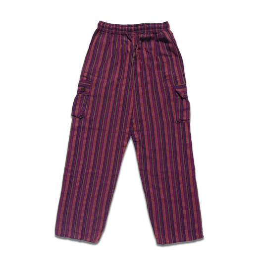 GARNET RED BAGGY PANTS