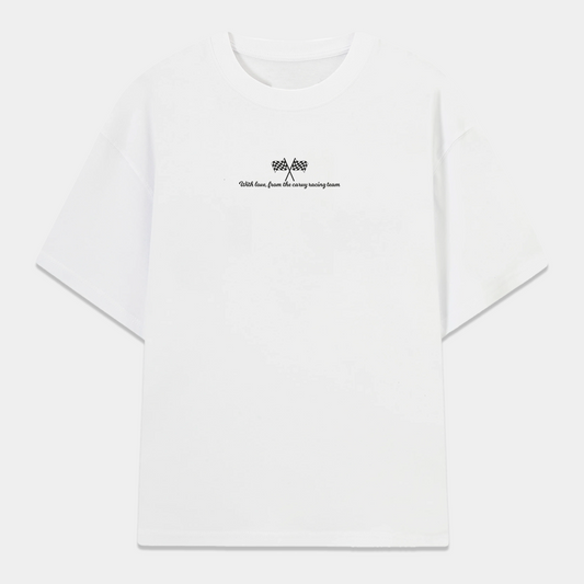 WHITE PORSCHE TEE