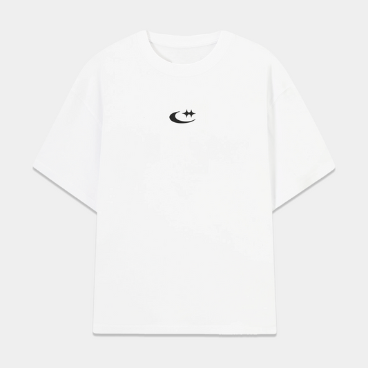 YELLOW STARS WHITE TEE