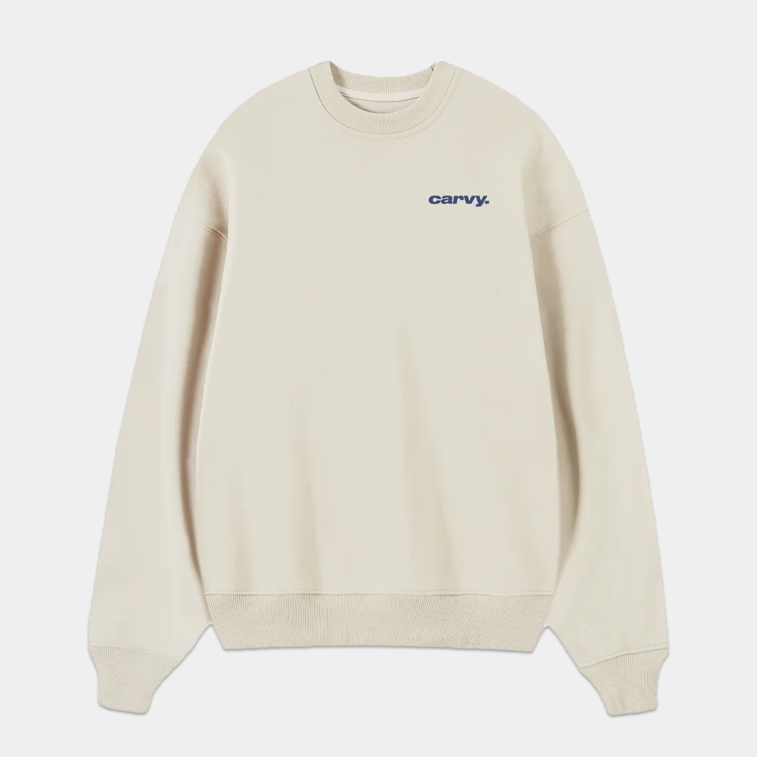 CREWNECK MARSHMALLOW "OUT OF OFFICE"