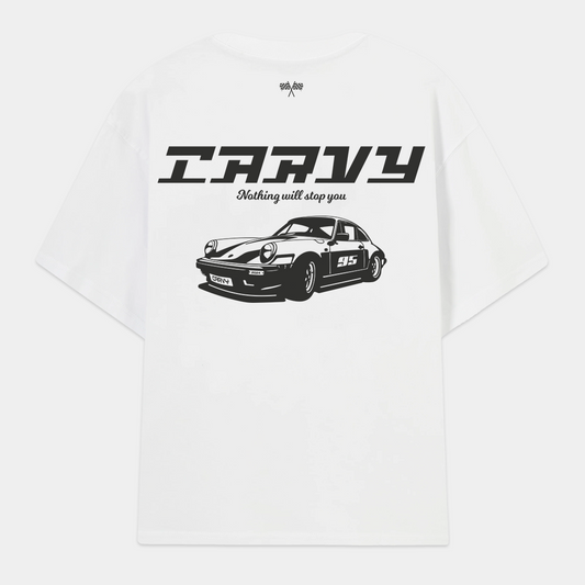 WHITE PORSCHE TEE
