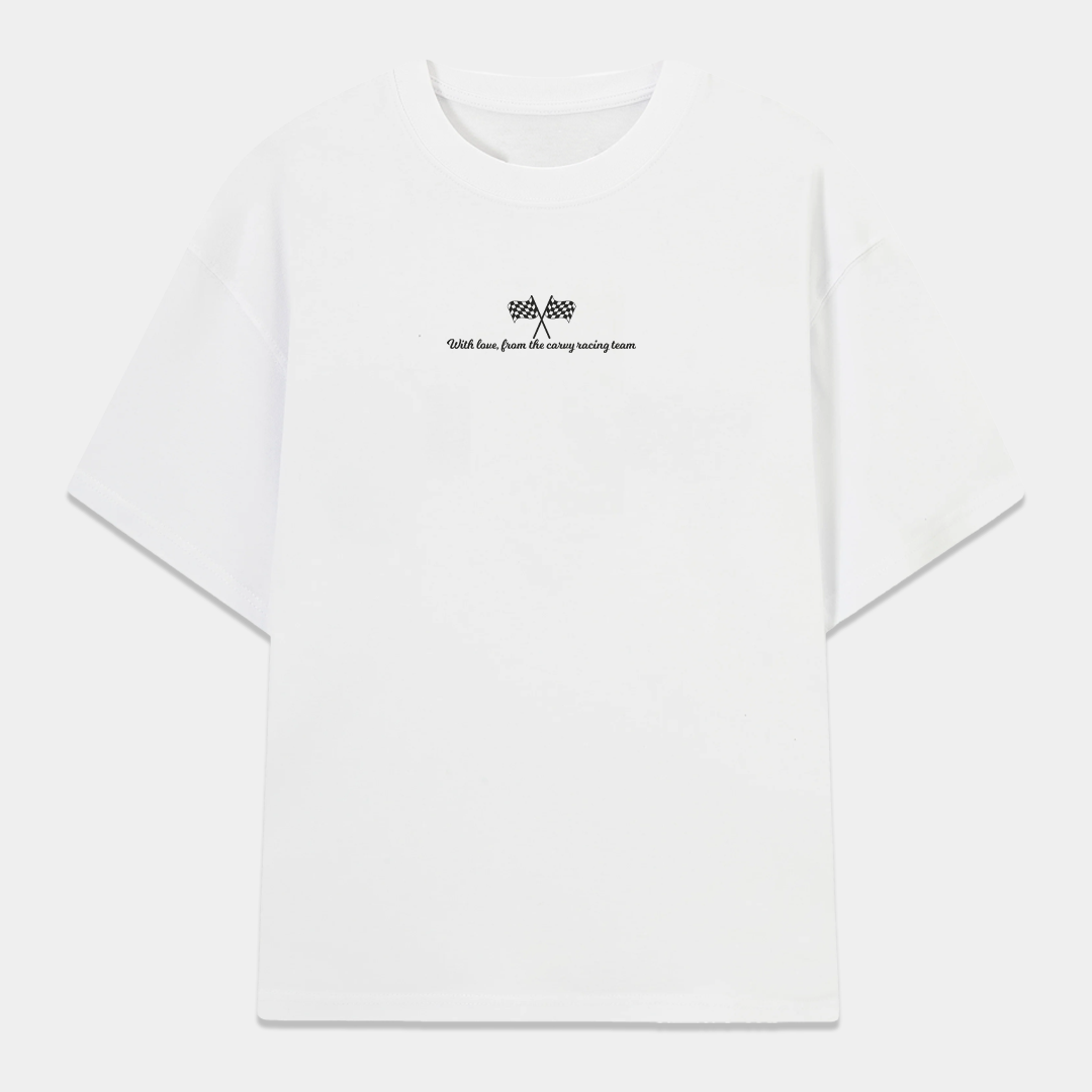 WHITE PORSCHE TEE